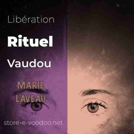 Libération Rituel Vaudou de Marie Laveau esprit saint bi Color violet et orange