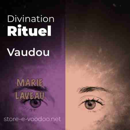 Divination - Rituel Vaudou le troisième oeil bi Color mauve et orange 