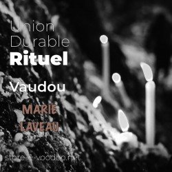 Union durable - Rituel Vaudou prière vaudou sur les chutes d'eau d'Haïti image noir et blanc