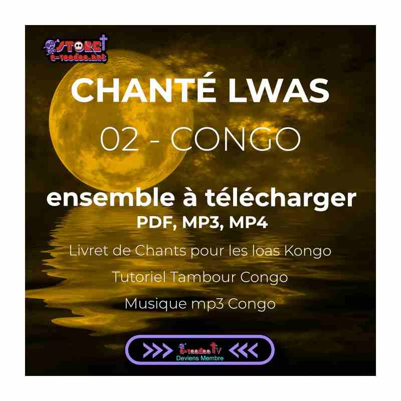 chanté lwas initiation aux rythmes du rite Congo pour chanter durant la pleine lune avec le lakou marie laveau