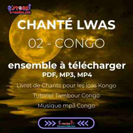 chanté lwas initiation aux rythmes du rite Congo pour chanter durant la pleine lune avec le lakou marie laveau
