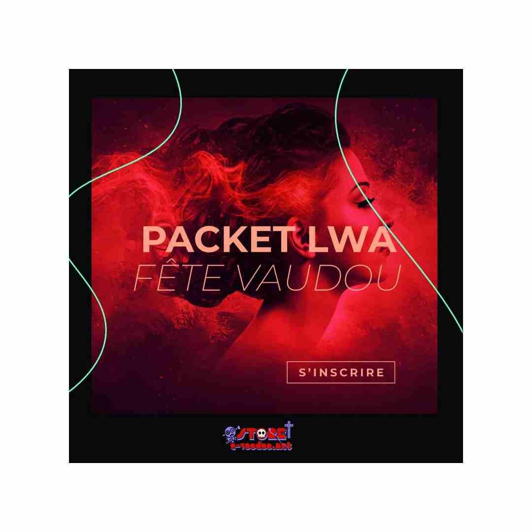 Participez à une fête vaudou privée en live sur YouTube avec un Packet Lwa personnalisé pour protection, chance, amour ou santé