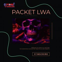 Participez à une fête vaudou privée en live sur YouTube avec un Packet Lwa personnalisé pour protection, chance, amour ou santé